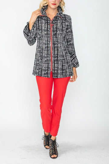 Wire High Stand Collar & Balloon Cuffs Jacket